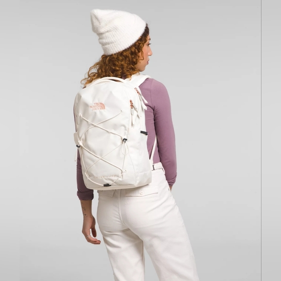 NWT! The North Face The Jester Backpack, Gravel/Cream, Women's Fit, 27L - Picture 2 of 15